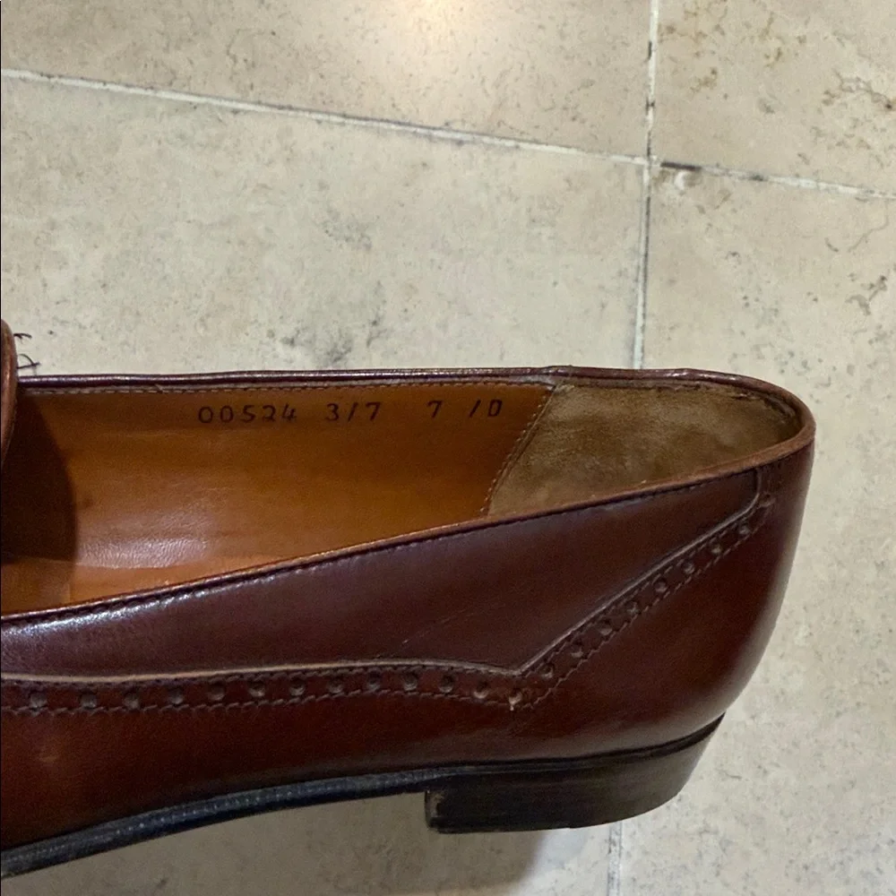 Salvatore Ferragamo Dark Brown Tassel Loafers